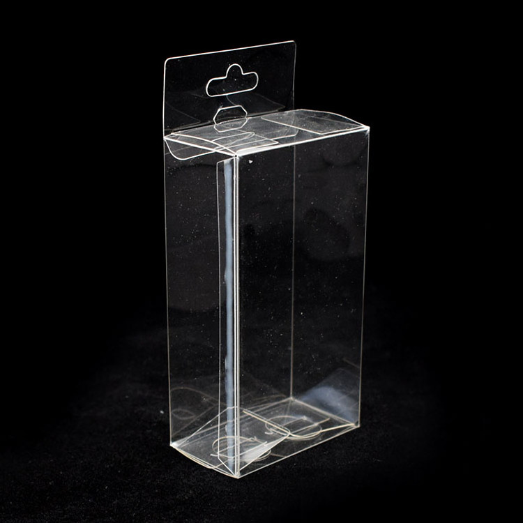 Ready stock Plastic Transparent Folding Gift Boxes PET Rectangle Packing Box for Stationery Beauty Makeup Toy