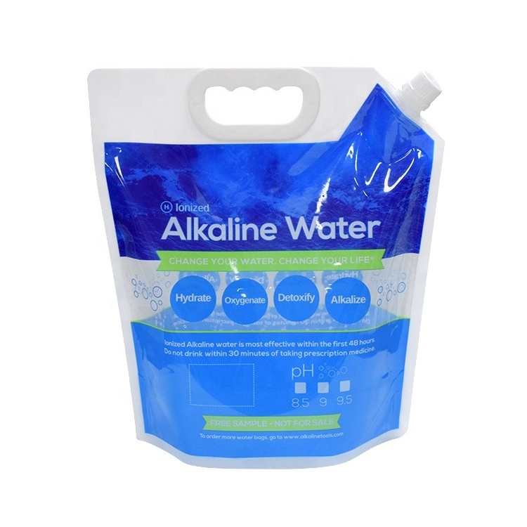 Hot Sale Plastic 5 Liter Foldable Alkaline Kangen Water Bag For Drink