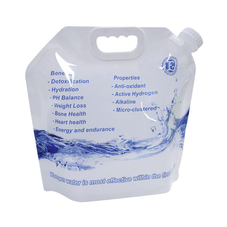 Large Volume 5 Liters BPA FREE Plastic Kangen Mineral Water Liquid Storage Bag