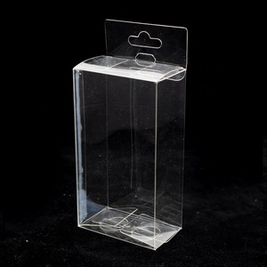 Stock Plastic Transparent Folding Gift Boxes PET Rectangle Packing Box for Toy