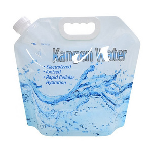 Hot Sale Plastic 5 Liter Foldable Alkaline Kangen Water Bag For Drink