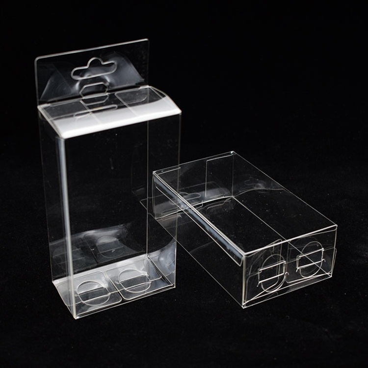 Ready stock Plastic Transparent Folding Gift Boxes PET Rectangle Packing Box for Stationery Beauty Makeup Toy