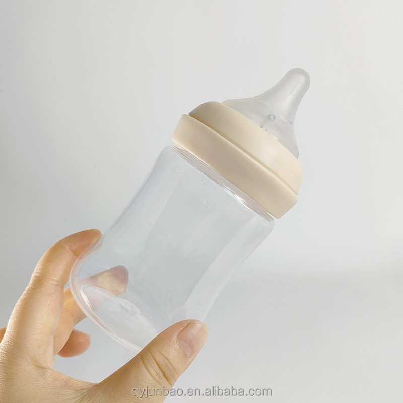 Factory hot selling 2024 BPA BPS Free plastic pp baby milk bottle anti colic baby bottleswide neck pp feeding bottle 6oz 8oz