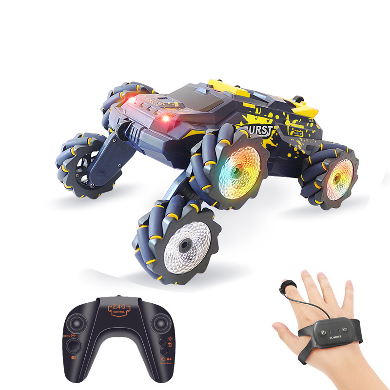 High Speed Rc Car 6 Wheels All Terrain Off-road  2.4G Stunt Remote Control Car Cool Drift RC Cars With Light Radio Control Toys