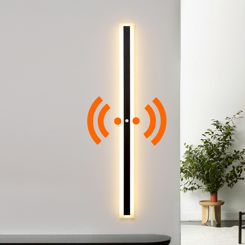 Human body sensor wall lamp entry foyer aisle light modern automatic staircase light Scandinavian creative long strip checkroom