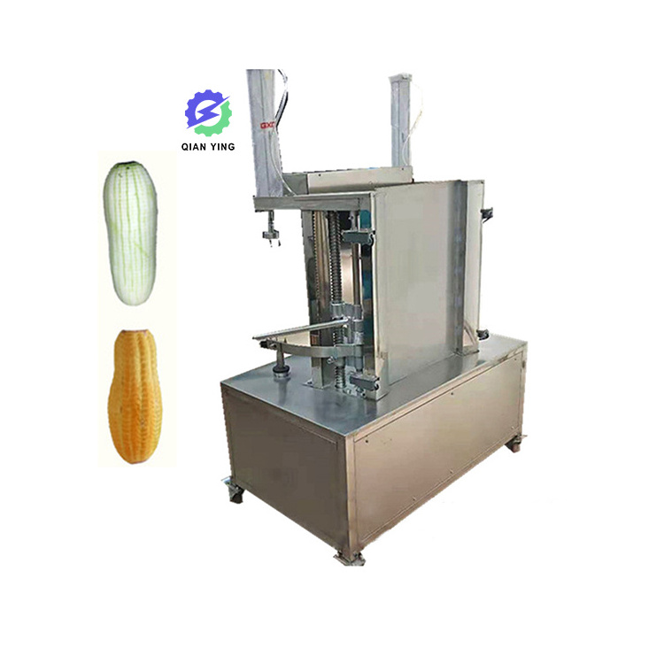 Automatic 120Pcs/H Breadfruit Mango Pineapple Wash Fruit Vegetable Coconut Slicer Peeler Peel Machine For Process