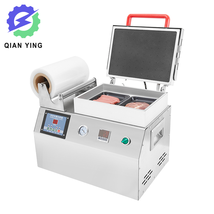 Small Manual Packaging Sealer Tray Sealing Machine Food Plastic Containers Vacuum Skin Packing Machine