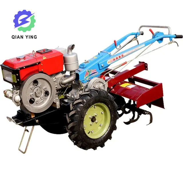 Agricultural Hand New Style Multipurpose Farming Strong Power Hand Push Two Wheel Hand Walking Tractor