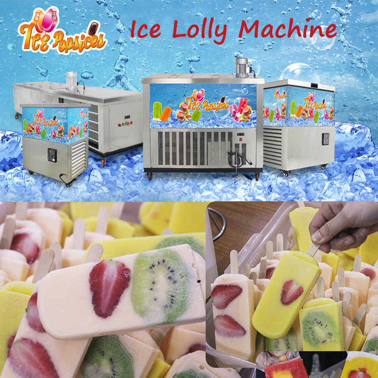 Commercial Frozen Yogurt Machine Stainless Steel 4 Molds Ice Lolly Popsicle Maker Machine