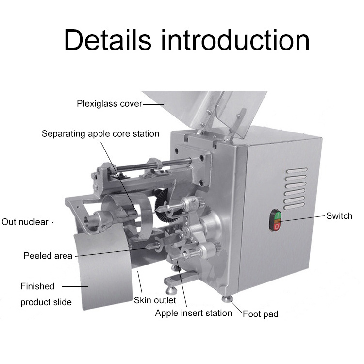 Industrial Full Automatic Fruit Cutting Peeler Corer Slicer Machine Orange Tangerine Apple Peeling Machine