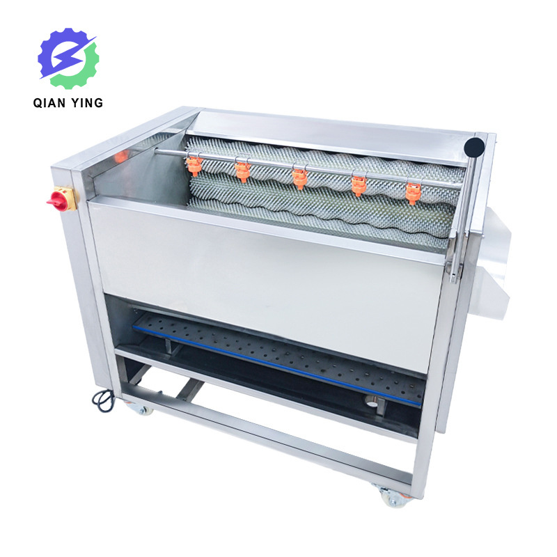 Electric Automatic Potato Taro Ginger Sweet Potato Lobster Sea Cucumber Washing Machine Roller Brushing Peeling Machine