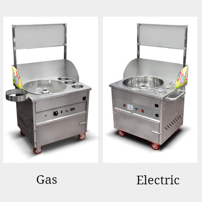 Commercial Electric Gas Flower Cotton Candy Making Full Automatic Cotton Candy Machine