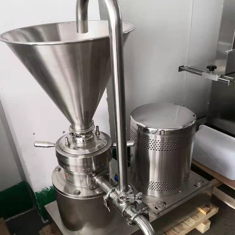 Factory Stainless Steel Peanut Butter Making Machine Tahini Colloid Grinder Vertical Colloid Mill For Mayonnaise / Food