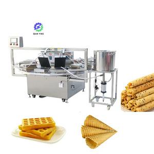 10Kg/H 600Pcs Automatic Industrial Milk Waffles Ice Cream Cone Maker/Egg Roll Making Machine