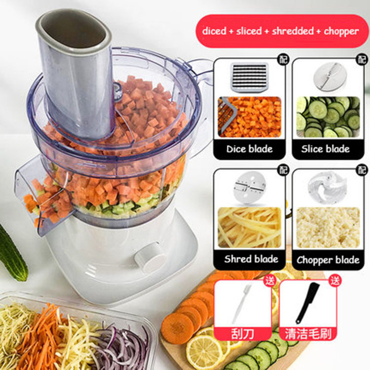 Multifunctional Commercial Electric Kitchen Leafy Vegetable Cutter Fruit Slicer Shredder For Vegetables