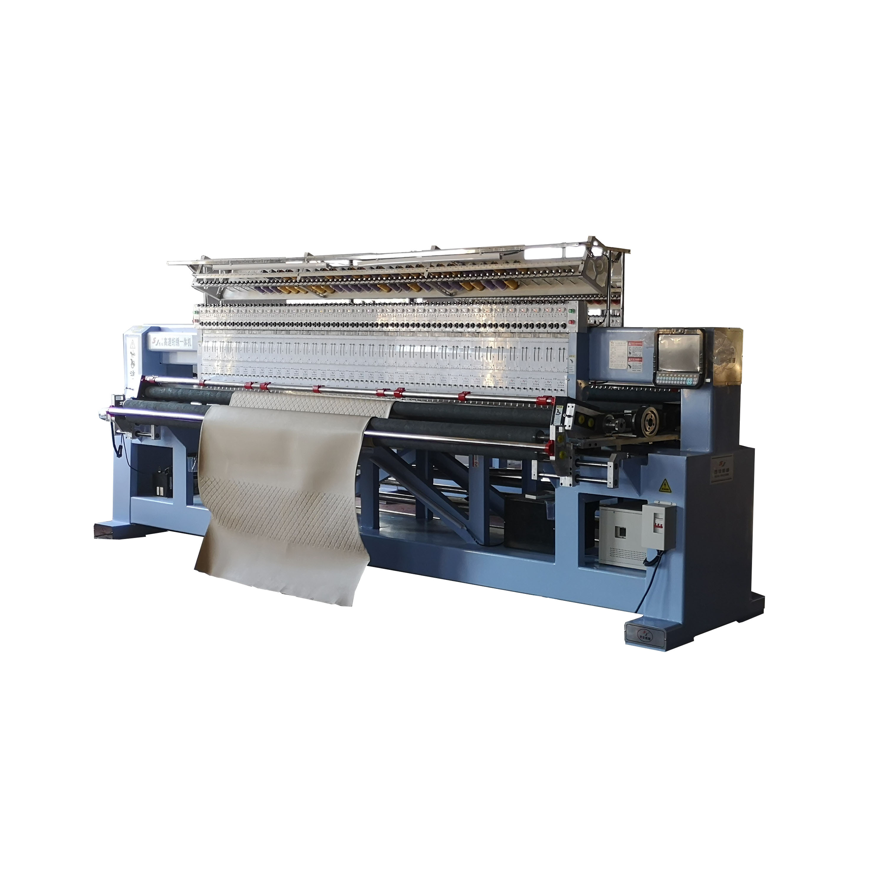 mattress manufacturing machine multi head bedspread PLC control quilting embroidery machine