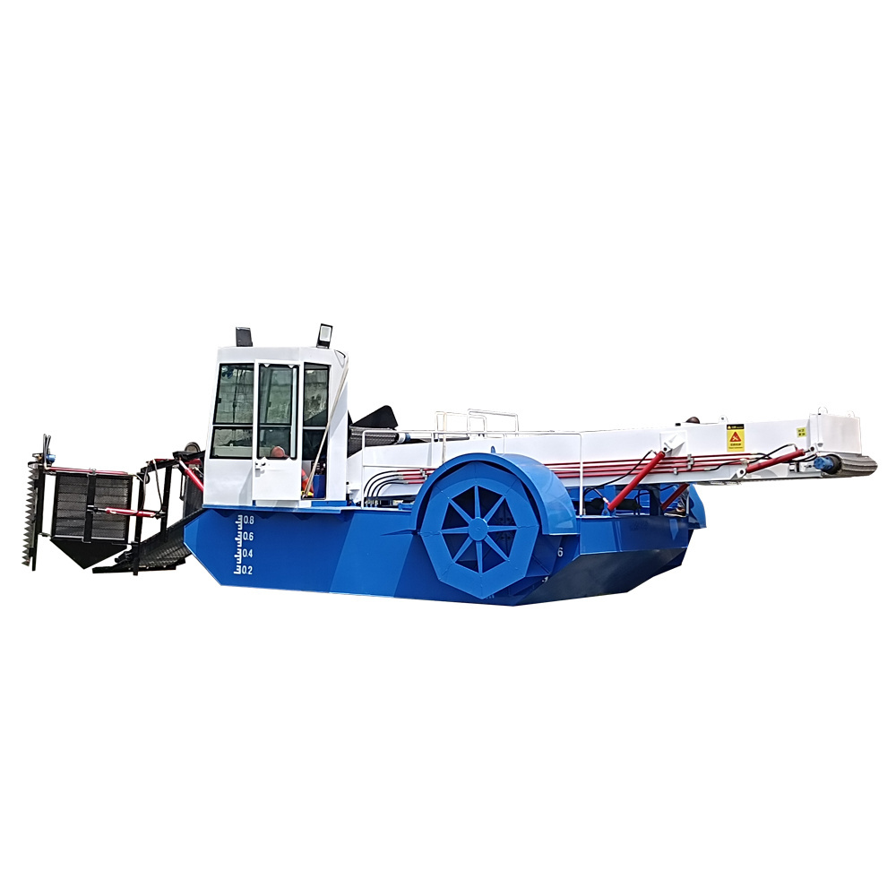 Fully Hydraulic Large-Scale Lake Garbage Cleaning Machine Boat River Aquatic Plants Harvester Machine