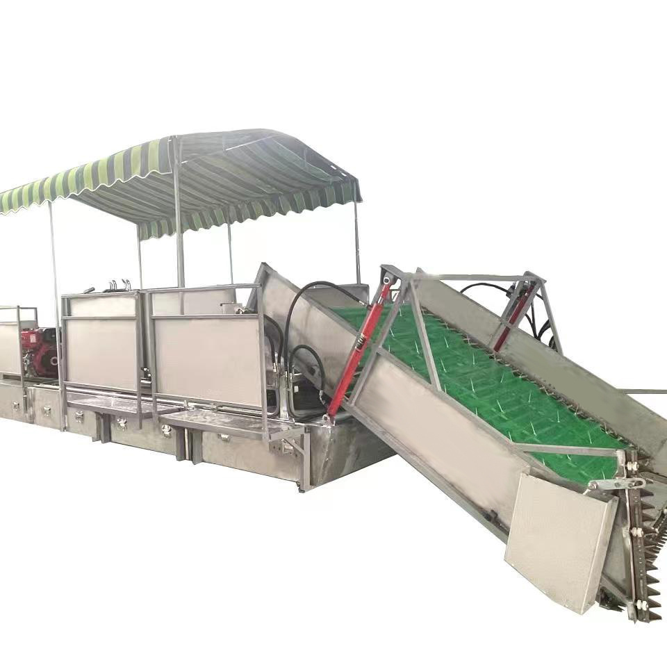 Automatic Water Weeds Harvester river floating garbage collecting cleaning boat lake hyacinth collector machine