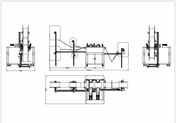 Automatic Good Price  double heads mattress side border sewing decorative webbing machine