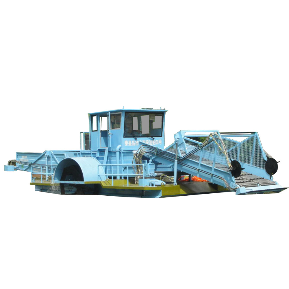 Fully Hydraulic Large-Scale Lake Garbage Cleaning Machine Boat River Aquatic Plants Harvester Machine