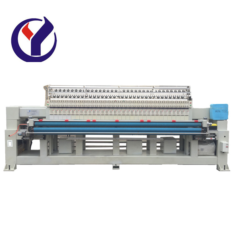 mattress manufacturing machine multi head bedspread PLC control quilting embroidery machine