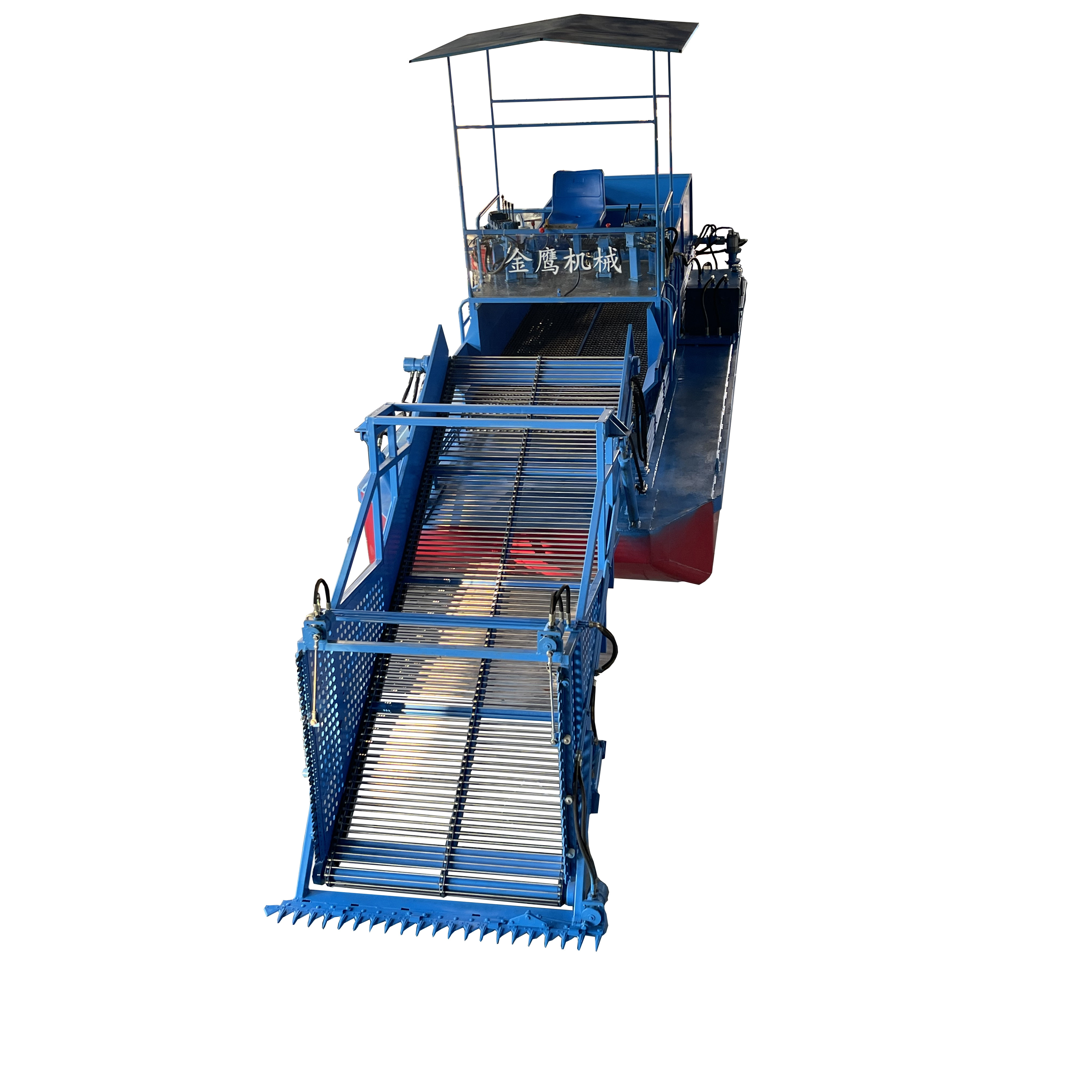 High endurance full hydraulic power Crab Pond river cleaning machine