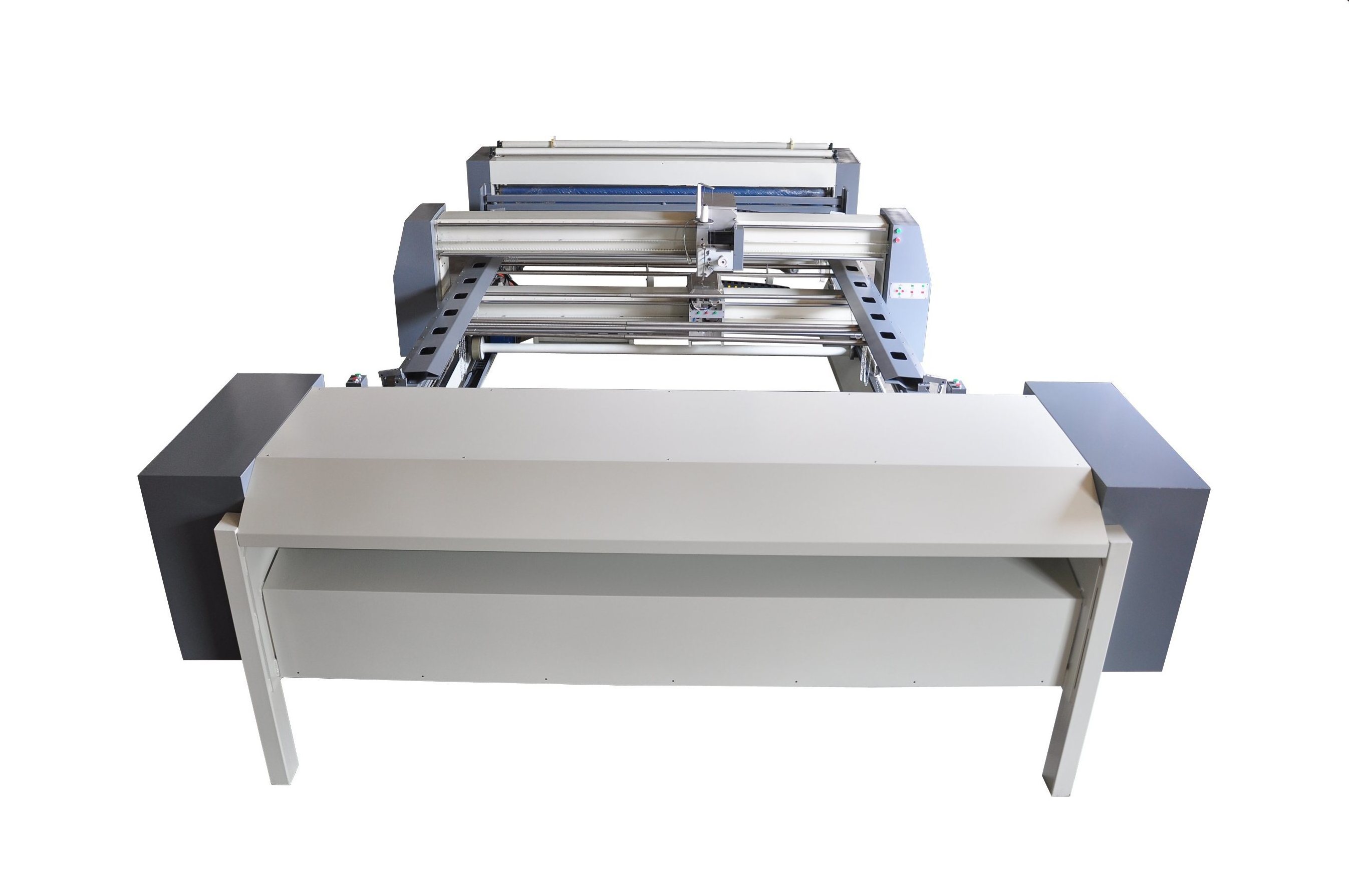 Single/Double Heads Continuous Feeding Mattress Quilting Machine with Cutter