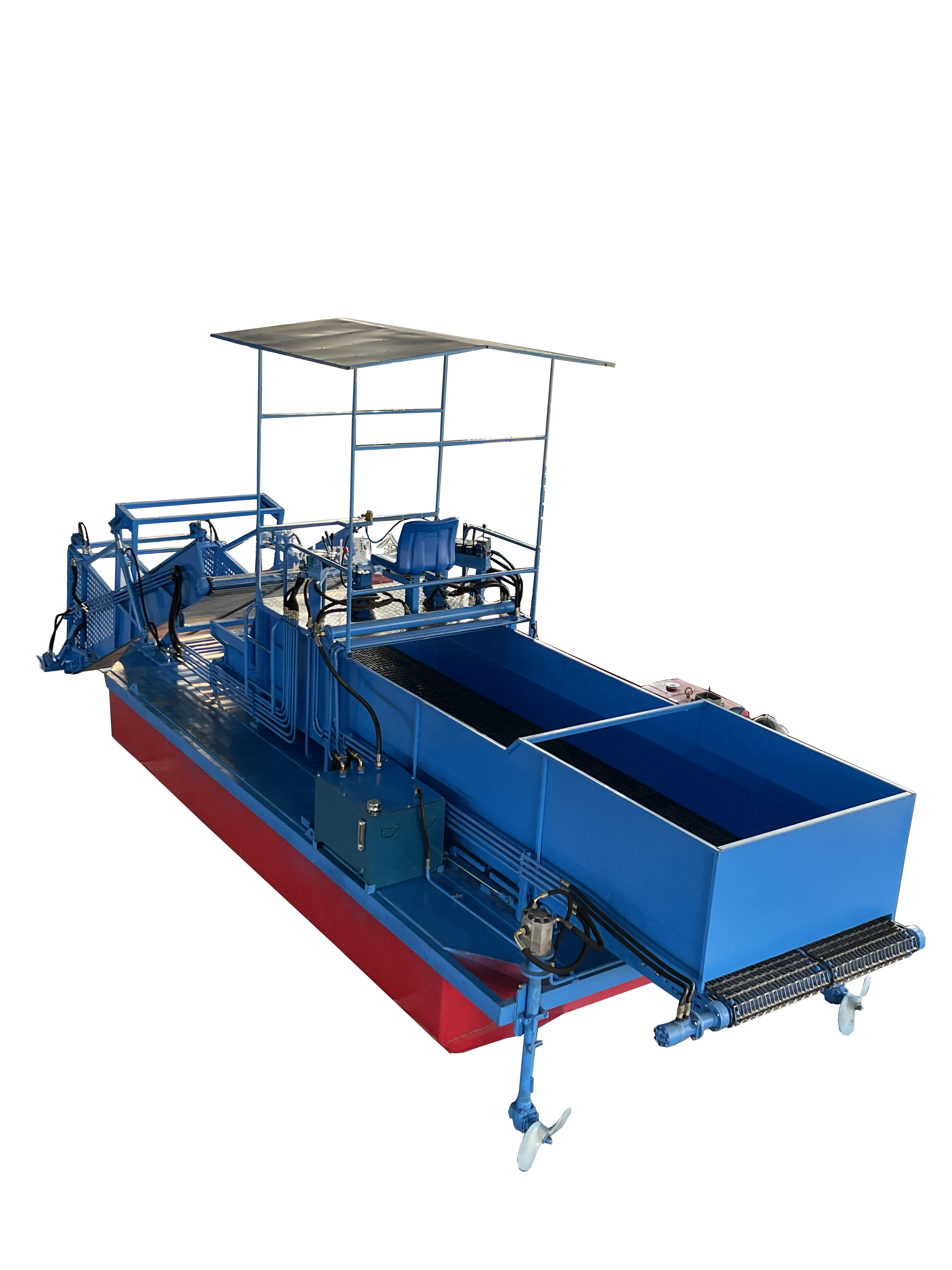 High endurance full hydraulic power Crab Pond river cleaning machine