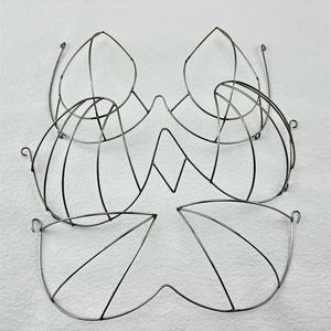 Factory round metal samba carnival costume wire bra frame