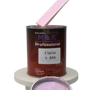 Selling Purple Pearl 1K White Automotive Paint Solvent Car Refinish Paint