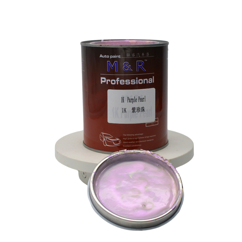 Selling Purple Pearl 1K White Automotive Paint Solvent Car Refinish Paint