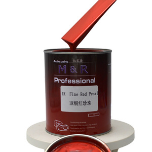 Hot Sale Fine Red Pearl 1K Metallic Car Paint Durable Auto Paint Coating Color Paint