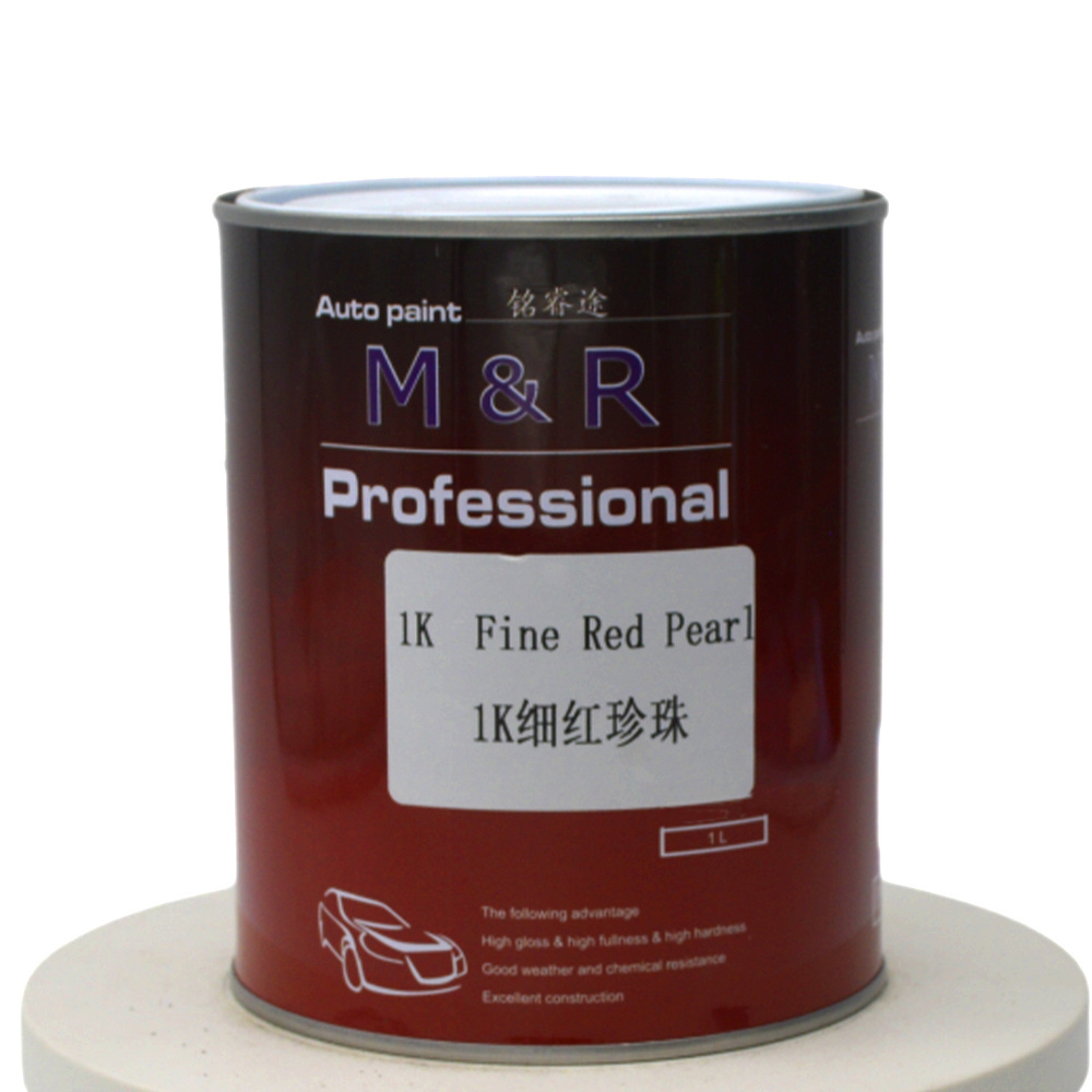 Hot Sale Fine Red Pearl 1K Metallic Car Paint Durable Auto Paint Coating Color Paint