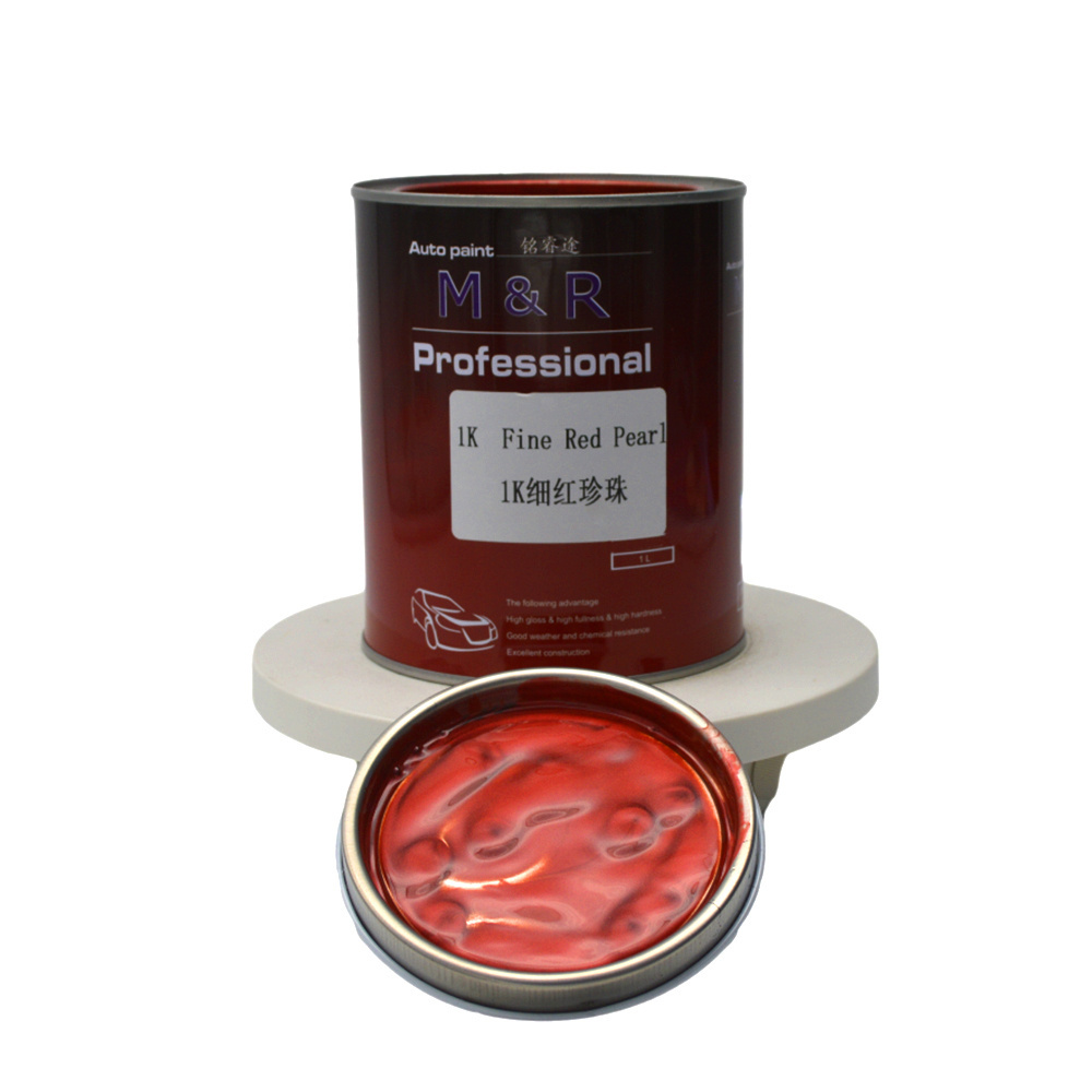 Hot Sale Fine Red Pearl 1K Metallic Car Paint Durable Auto Paint Coating Color Paint