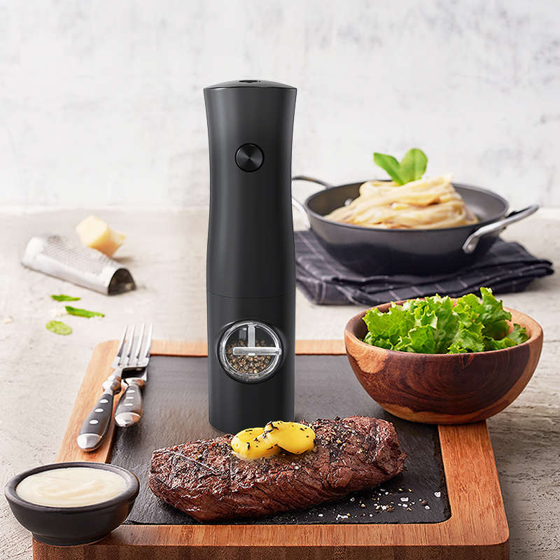 Large Capacity Electric Pepper Grinder Mill Stainless  Dry Battery  Automatic Salt and Pepper Grinder