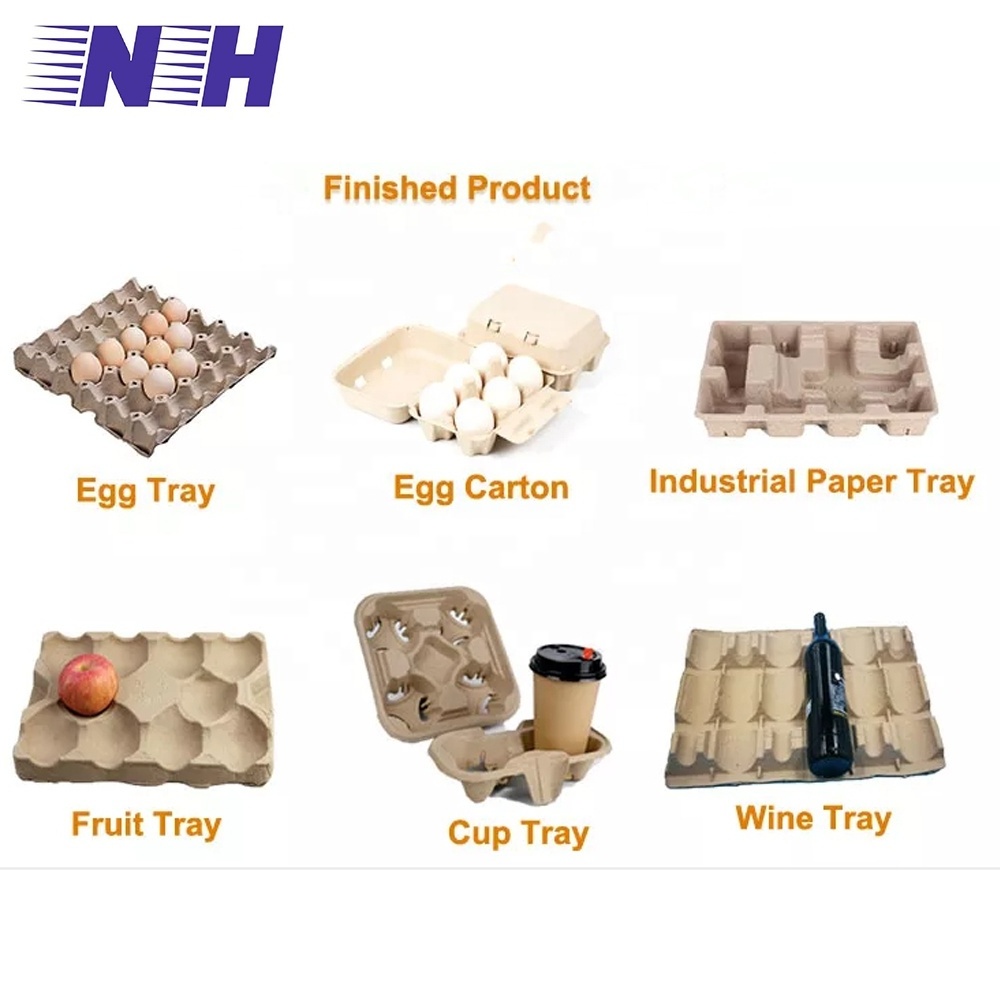 Customized paper pulp equipment wine glass tray machinery coaster and egg trays pulp forming environmentally friendly equipment