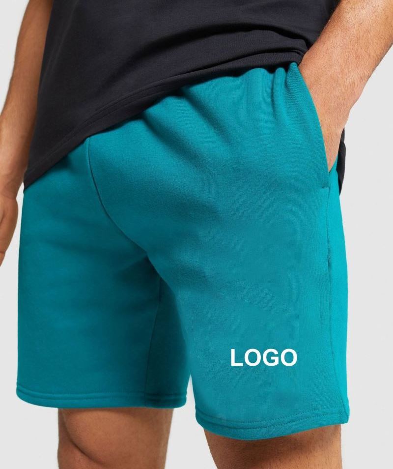 QYOURE 2021 Cartoon Logo Shorts Men Mens Summer Plus Size 400Gsm Fleece 5 Inch Inseam 500Gsm Heavyweight 5In 6