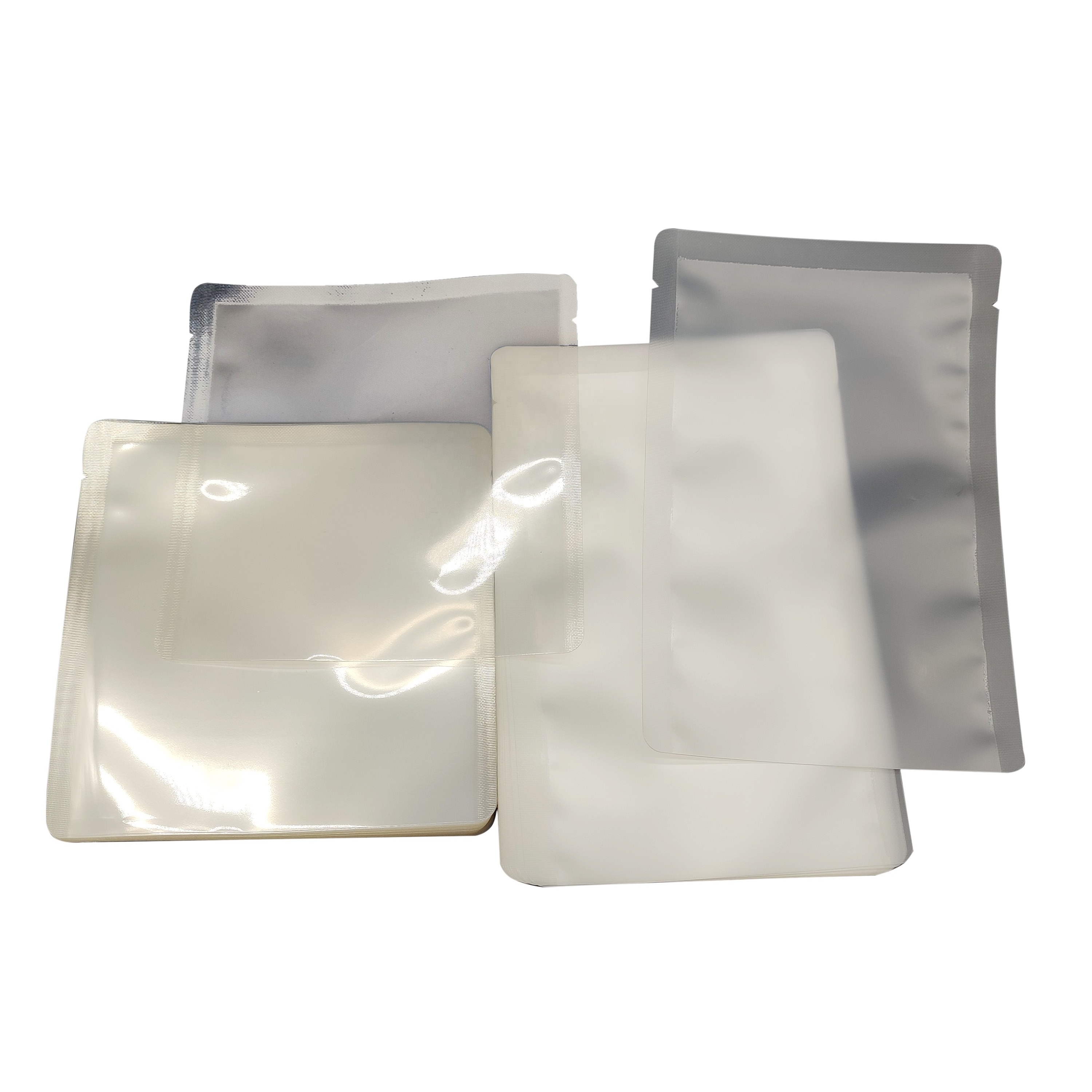 Food grade heat seal flat clear pouch packaging transparent plastic polythene bags