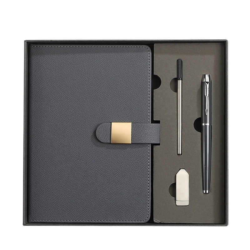 Corporate gifts for employees custom logo private label journals and planners pen and notebook gift box