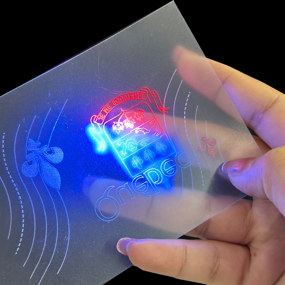 Custom Printing Tamper Proof ID Hologram Overlay Mli Cli Overlay Holographic Business Lenticular Card Label Stickers