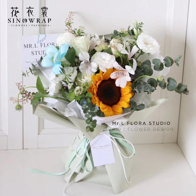 58CM*10Y New Fashion Korea  Style Flower Bouquet Two-Sided Matte Waterproof Flower Wrapping Paper