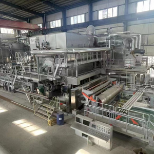 High yield crescent tissue toilet paper production equipment