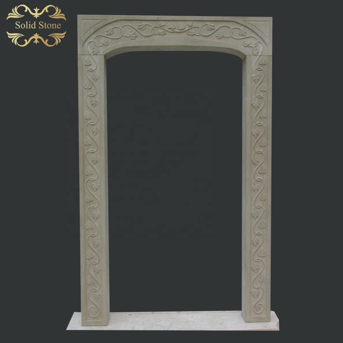 Factory direct supply carved exterior decoration Hand carved exquisite Unique design marble door frame