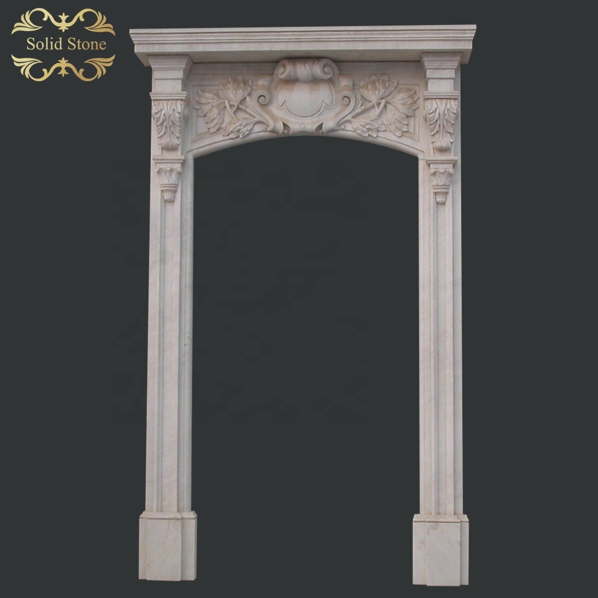 Factory direct supply carved exterior decoration Hand carved exquisite Unique design marble door frame