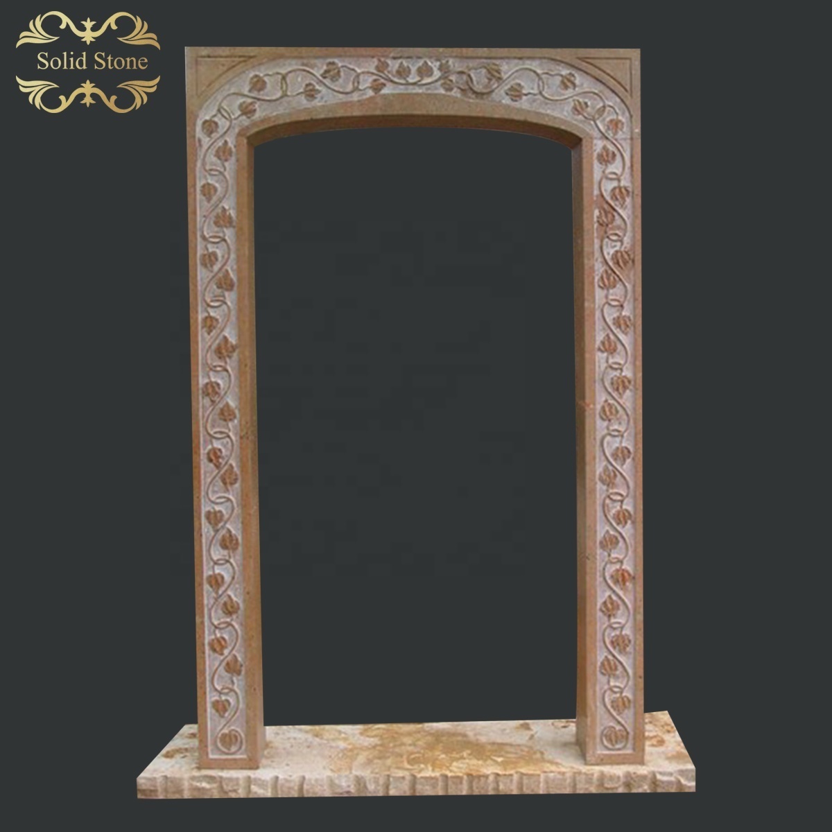 Factory direct supply carved exterior decoration Hand carved exquisite Unique design marble door frame