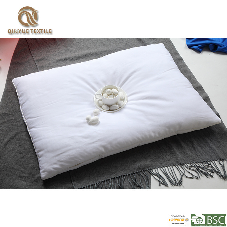 Standard Size Hot Selling Handmade Silk Pillow breathable Silk Filling Pillow