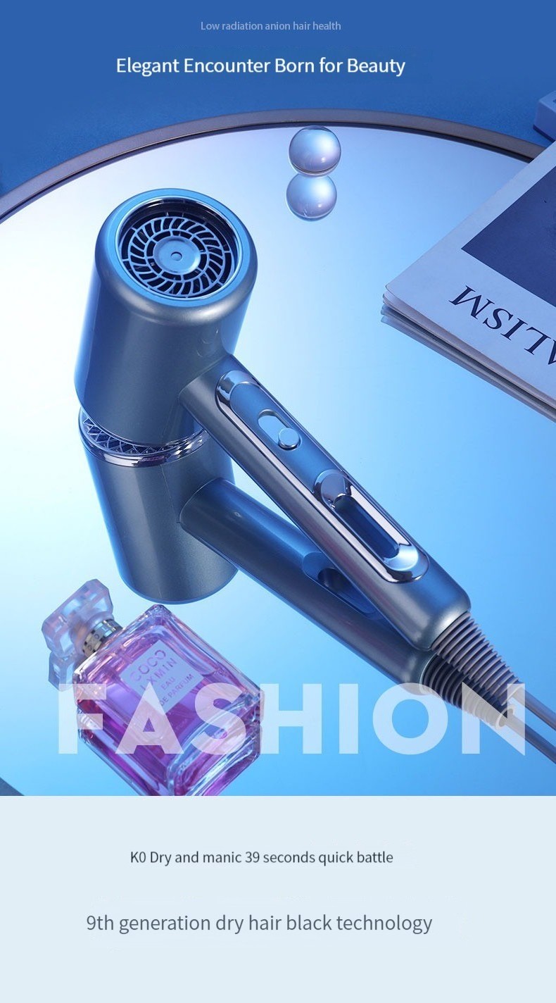 High Beauty Hair Dryer for Home Use Hot and Cold Air Blue Light Hair Care High Power Hair Dryer