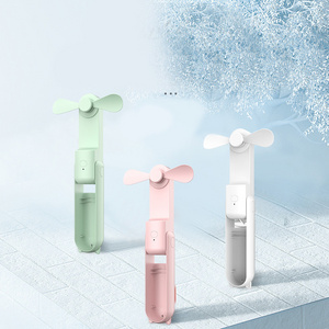 Ice Cooling Handheld Usb Fan Handheld Portable Mini Bear Fan With Charger Handheld Cooling Fan