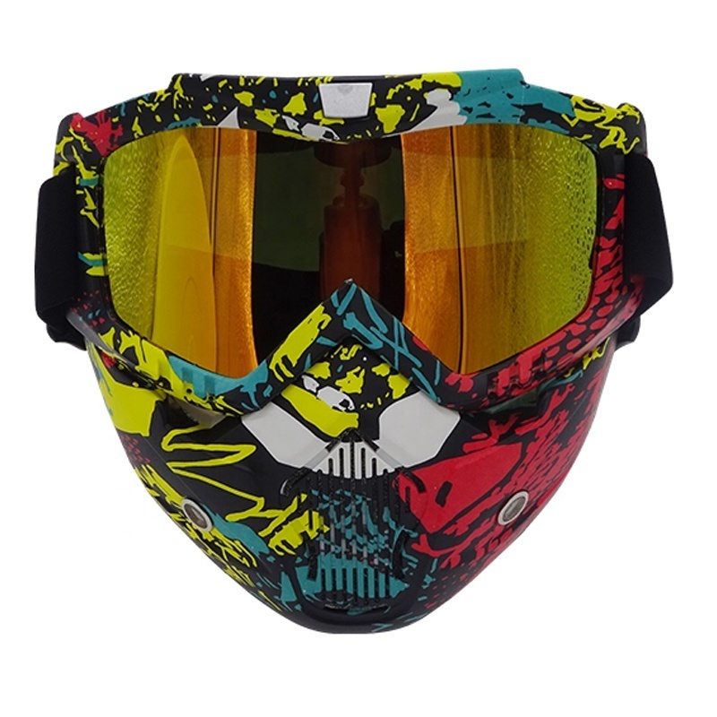 Motorcycle Goggles Cross-Country Helmet Mask Anti Spray Haley Tactical Mask Outdoor Ski Riding Glasses Mask