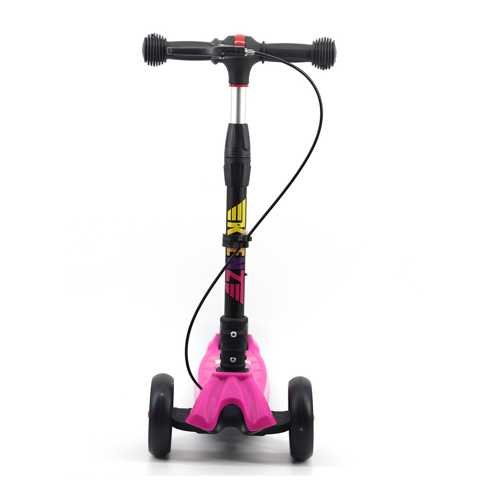 QIYI Kids Scooters 3 Wheel for Girls&Big Boys Toddlers, 4 Adjustable Height Flashing Wheels Scooter With Extra Wide Deck Safety